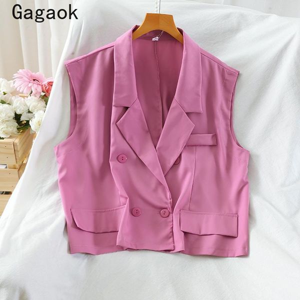 women's vests gagaok women office lady vest 2021 spring autumn solid turn-down collar double breasted simple loose fashion korean, Black;white
women's vests gagaok women office lady vest 2021 spring autumn solid turn-down collar double breasted simple loose fashion korean, Black;white