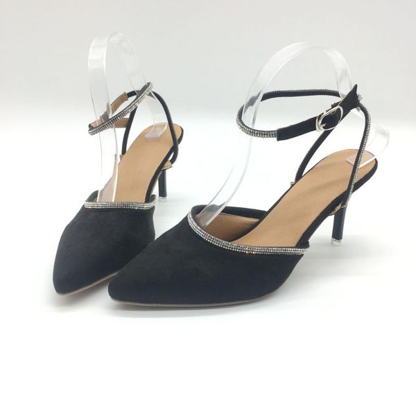 dress shoes 2021 summer style pointed stiletto 8.5cm high heel suede rhinestone buckle foreign trade plus size 43 women's sandals, Black
dress shoes 2021 summer style pointed stiletto 8.5cm high heel suede rhinestone buckle foreign trade plus size 43 women's sandals, Black