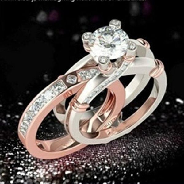 wedding rings romantic shine rose gold full rhinestones for women couple set promise valentine luxury designer jewelry, Slivery;golden
wedding rings romantic shine rose gold full rhinestones for women couple set promise valentine luxury designer jewelry, Slivery;golden
