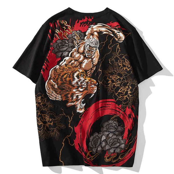 men's t-shirts embroidery rao tiger japanese heavy fashion brand men's t-shirt personality trend summer chinese style clothing tjz, White;black
men's t-shirts embroidery rao tiger japanese heavy fashion brand men's t-shirt personality trend summer chinese style clothing tjz, White;black