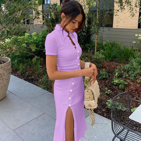 casual dresses ribbed button women midi dress side slit turndown collar short sleeve bodycon elegant streetwear autumn winter club, Black;gray
casual dresses ribbed button women midi dress side slit turndown collar short sleeve bodycon elegant streetwear autumn winter club, Black;gray