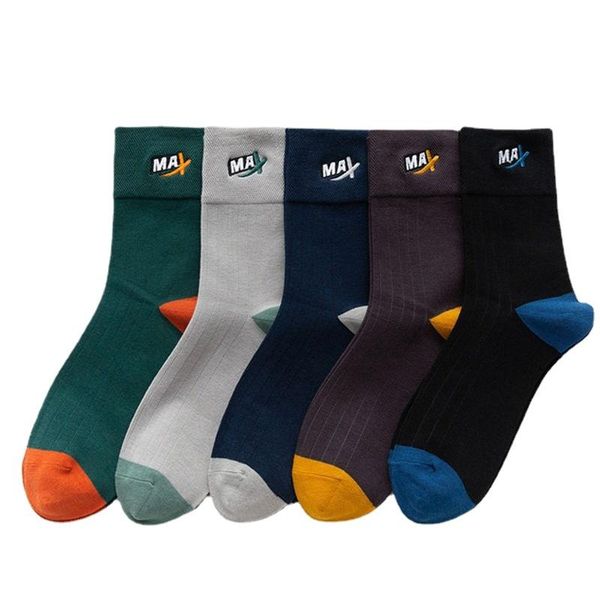 men's socks 5 pairs of socks, pure cotton tube stockings, simple style embroidery casual, Black
men's socks 5 pairs of socks, pure cotton tube stockings, simple style embroidery casual, Black