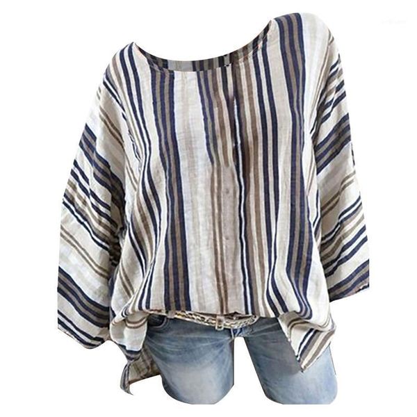 women's t-shirt vintage striped print women tshirts autumn winter printed long sleeve pluse size o-neck y2k clothes woman clothing, White
women's t-shirt vintage striped print women tshirts autumn winter printed long sleeve pluse size o-neck y2k clothes woman clothing, White