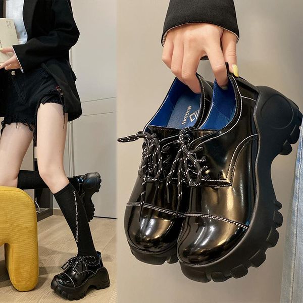 dress shoes 2021 autumn punk style casual 6.5 cm round toe black leather cross tied ladies spring comfortable female
dress shoes 2021 autumn punk style casual 6.5 cm round toe black leather cross tied ladies spring comfortable female