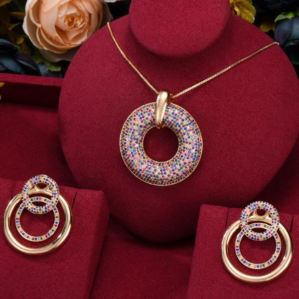 earrings & necklace trendy luxury big round charms pendant for women wedding bridal cubic zircon shell dubai party jewelry boho, Silver
earrings & necklace trendy luxury big round charms pendant for women wedding bridal cubic zircon shell dubai party jewelry boho, Silver