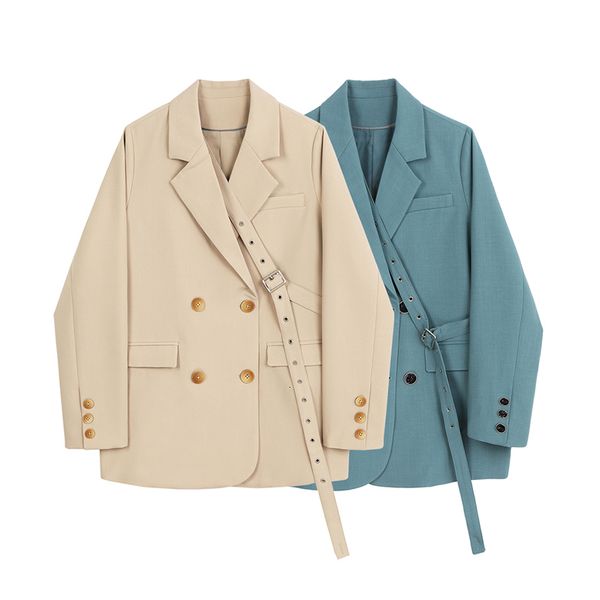 women's suits & blazers nova mulher blazers coréia do escritório outono inverno moda manga longa casual sólido cinto solto jaquetas out, White;black
women's suits & blazers nova mulher blazers coréia do escritório outono inverno moda manga longa casual sólido cinto solto jaquetas out, White;black