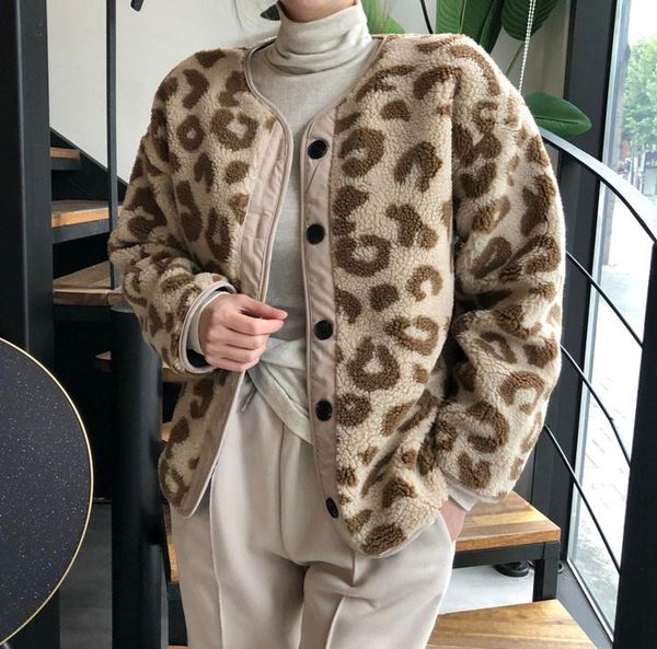 fashionable style retro single breasted thick slim leopard cashmere coat women's jackets, Black;brown
fashionable style retro single breasted thick slim leopard cashmere coat women's jackets, Black;brown