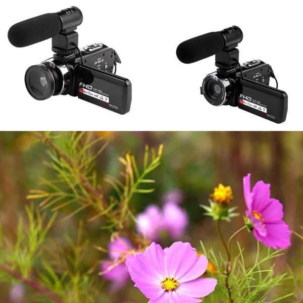 camcorders 16x digital zoom video camera camcorder 1080p hd wifi wide angle lens/outer microphones remote control
camcorders 16x digital zoom video camera camcorder 1080p hd wifi wide angle lens/outer microphones remote control