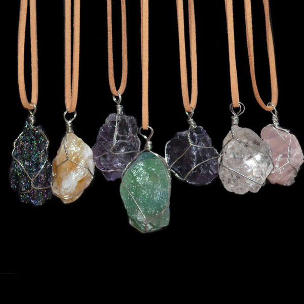 irregular natural energy crystal stone handmade pendant necklaces with chain for women men party club decor jewelry, Silver
irregular natural energy crystal stone handmade pendant necklaces with chain for women men party club decor jewelry, Silver