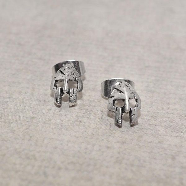 stud retro european medieval knight mask men's women's earrings classic punk style rock party jewelry gifts, Golden;silver
stud retro european medieval knight mask men's women's earrings classic punk style rock party jewelry gifts, Golden;silver