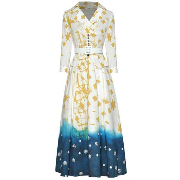party dresses runway women's fashion elegant chic office casual vintage lapel button patchwork printed shirt dress, White;black
party dresses runway women's fashion elegant chic office casual vintage lapel button patchwork printed shirt dress, White;black