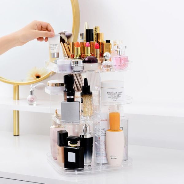 makeup organizer 360 degree rotation multi-functional cosmetic display case storage box for brushes lipsticks creams boxes & bins
makeup organizer 360 degree rotation multi-functional cosmetic display case storage box for brushes lipsticks creams boxes & bins