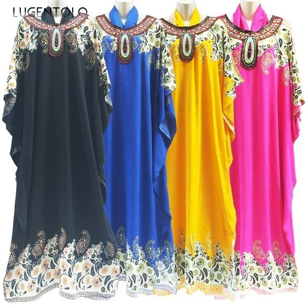 casual dresses lugentolo maxi dress women muslim fashion abaya batwing sleeve o-neck loose print summer womens, Black;gray
casual dresses lugentolo maxi dress women muslim fashion abaya batwing sleeve o-neck loose print summer womens, Black;gray