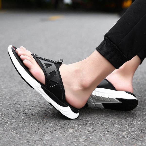 slippers sandals shoes men outdoor sandalias cuero summer sandale homme leather sandales cuir hombre sandalia masculina couro, Black
slippers sandals shoes men outdoor sandalias cuero summer sandale homme leather sandales cuir hombre sandalia masculina couro, Black