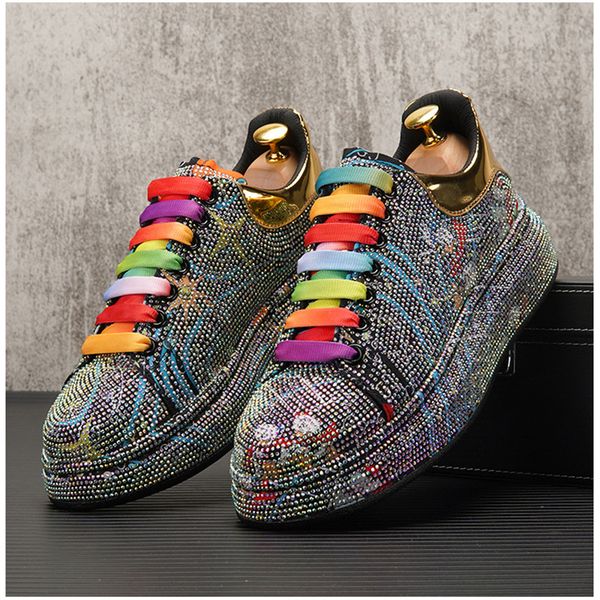 designer shoes new arrival fashion rhinestone men platform shoes print punk sneakers hip-hop casual flats shoes zapatillas hombr, Black
designer shoes new arrival fashion rhinestone men platform shoes print punk sneakers hip-hop casual flats shoes zapatillas hombr, Black