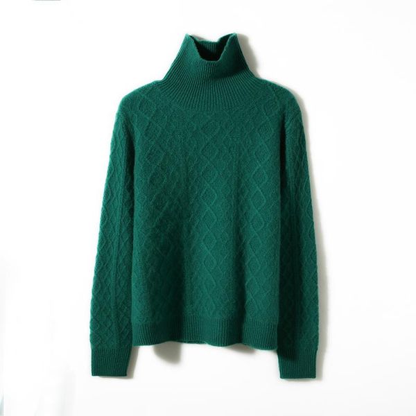 women's sweaters 2021 autumn winter 100% pure wool turtleneck soft female loose thickened knitted jumper, White;black
women's sweaters 2021 autumn winter 100% pure wool turtleneck soft female loose thickened knitted jumper, White;black