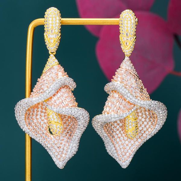 dangle & chandelier godki 73mm tricolor lily flower african earrings for women wedding party dubai bridal jewelry boucle d'oreille fe, Silver
dangle & chandelier godki 73mm tricolor lily flower african earrings for women wedding party dubai bridal jewelry boucle d'oreille fe, Silver