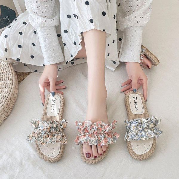 slippers flat with women summer 2021 the fashion ruffle small floral outside shallow low (1cm-3cm) sandy beach shoes sandals, Black
slippers flat with women summer 2021 the fashion ruffle small floral outside shallow low (1cm-3cm) sandy beach shoes sandals, Black