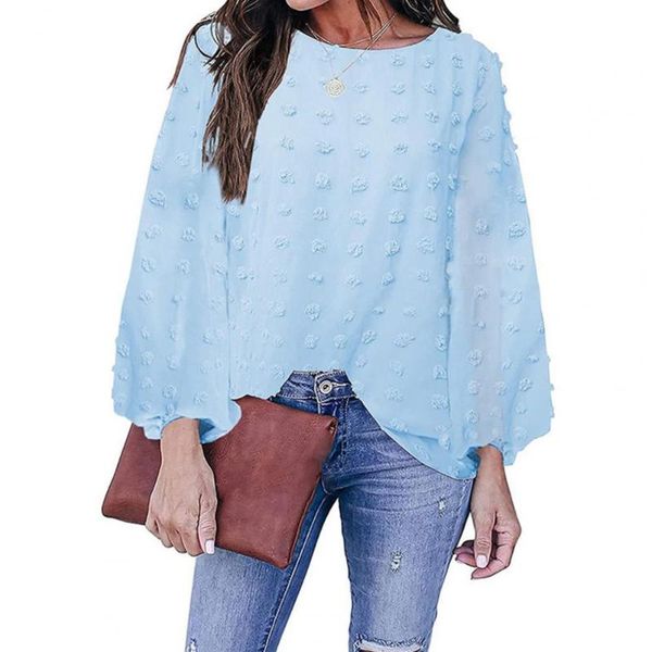 women's blouses & shirts fashion women blouse casual o neck long sleeve solid color jacquard hair ball pullover streetwear elegant ladi, White
women's blouses & shirts fashion women blouse casual o neck long sleeve solid color jacquard hair ball pullover streetwear elegant ladi, White