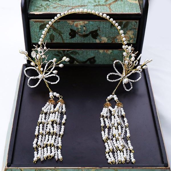 hair clips & barrettes gold pearl long tassel bridesmaid hairband headband crystal butterfly bridal tiara and crown wedding jewelry ornament, Golden;silver
hair clips & barrettes gold pearl long tassel bridesmaid hairband headband crystal butterfly bridal tiara and crown wedding jewelry ornament, Golden;silver