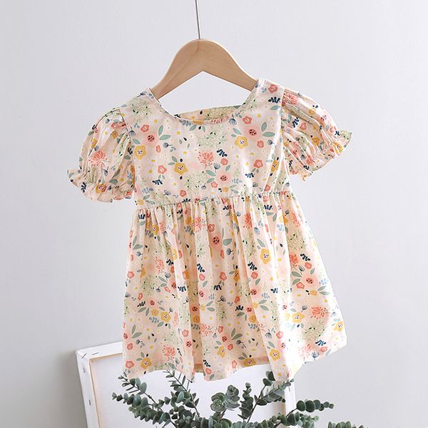 girls floral dress 2021 summer new korean childrens back puff sleeve princess dress, Red;yellow
girls floral dress 2021 summer new korean childrens back puff sleeve princess dress, Red;yellow