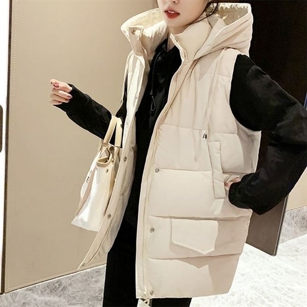 sleeveless fashion autumn and winter cotton vest womens jacket mid-length loose wild women waistcoat, Black;white
sleeveless fashion autumn and winter cotton vest womens jacket mid-length loose wild women waistcoat, Black;white