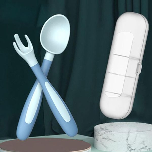 silicone spoon for baby utensils set auxiliary toddler learn to eat training bendable fork infant children tableware cups, dishes &
silicone spoon for baby utensils set auxiliary toddler learn to eat training bendable fork infant children tableware cups, dishes &