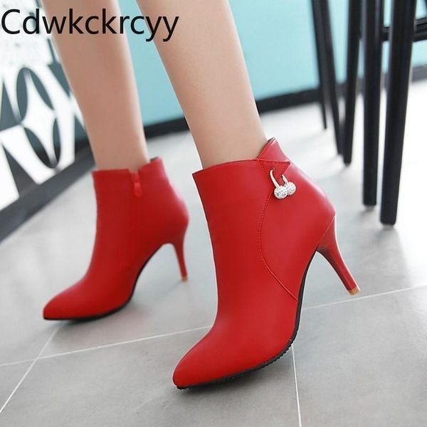 boots winter the fashion pointed fine heel red rhinestone plus velvet keep warm high women size 34-46, Black
boots winter the fashion pointed fine heel red rhinestone plus velvet keep warm high women size 34-46, Black