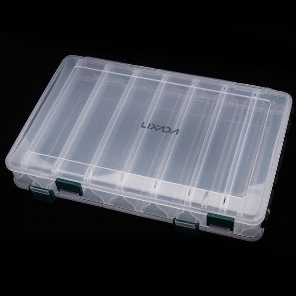 fishing tackle box 27*18*4.7cm double sided high strength transparent visible plastic lure drain hole accessories
fishing tackle box 27*18*4.7cm double sided high strength transparent visible plastic lure drain hole accessories