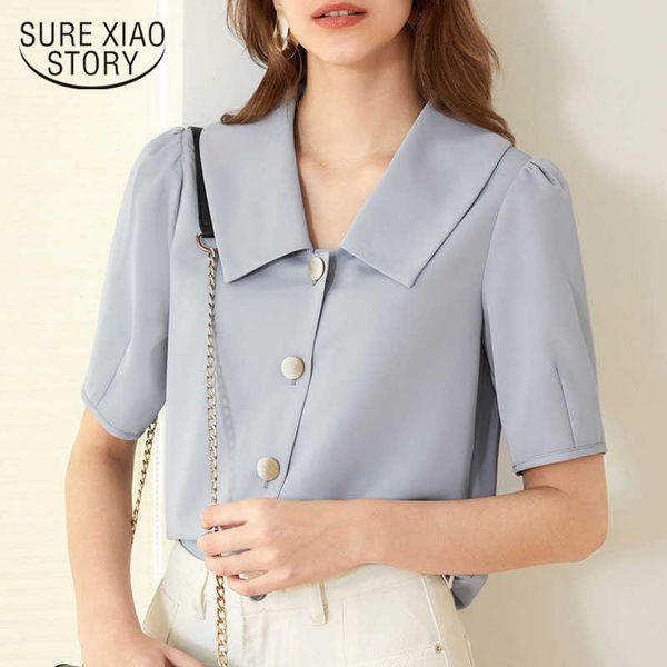 summer style white chiffon shirt white french retro shirt women's loose v-neck single-breasted blusas mujer 10287 210528
summer style white chiffon shirt white french retro shirt women's loose v-neck single-breasted blusas mujer 10287 210528