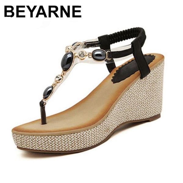 beyarnesummer women fashion sandals sweet slope with comfortable wild bohemian diamond clip toe woman shoes size 40, Black
beyarnesummer women fashion sandals sweet slope with comfortable wild bohemian diamond clip toe woman shoes size 40, Black