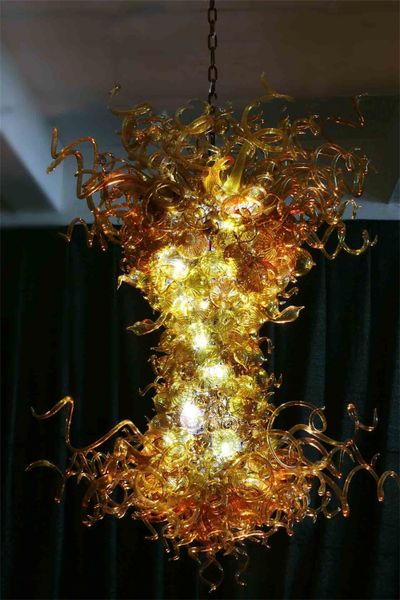amber color mouth blown glass chandelier chihuly style luxury decoration art lamps
amber color mouth blown glass chandelier chihuly style luxury decoration art lamps