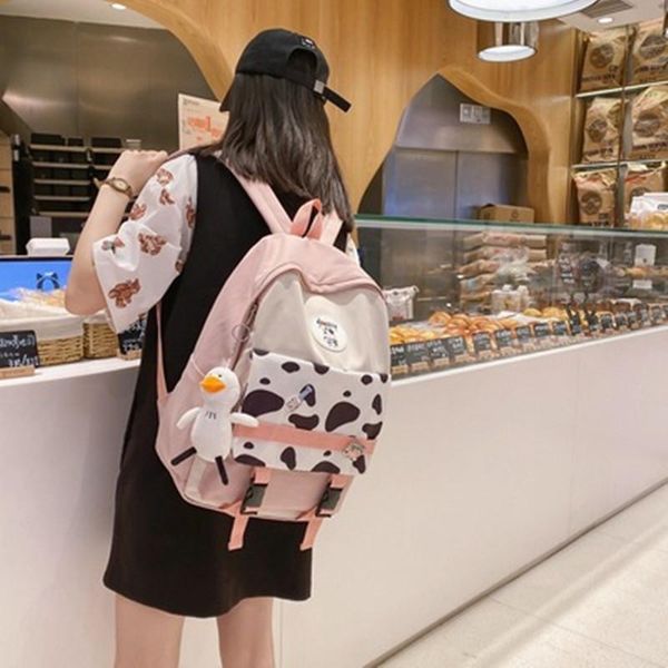 backpack cow pattern kawaii nylon couple crossbody bag laptrend men women children college school one shoulder
backpack cow pattern kawaii nylon couple crossbody bag laptrend men women children college school one shoulder