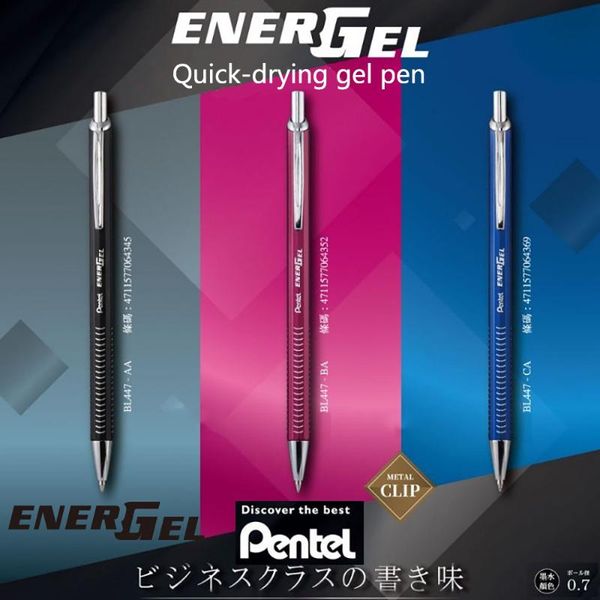 gel pens japan pentel energel 0.7mm metal rod quick-drying neutral pen bl447 business signature smooth writing without ink
gel pens japan pentel energel 0.7mm metal rod quick-drying neutral pen bl447 business signature smooth writing without ink