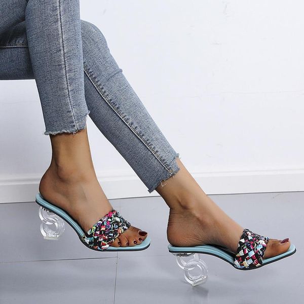 slippers luxury slides women 7cm high heels mules fetish pumps individual weave leisure blue office ladies prom women's shoes, Black
slippers luxury slides women 7cm high heels mules fetish pumps individual weave leisure blue office ladies prom women's shoes, Black