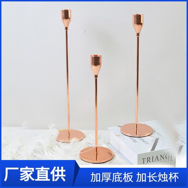 candle holders european style candlestick three-piece set bottom thickened single-head wedding decoration wholesale
candle holders european style candlestick three-piece set bottom thickened single-head wedding decoration wholesale
