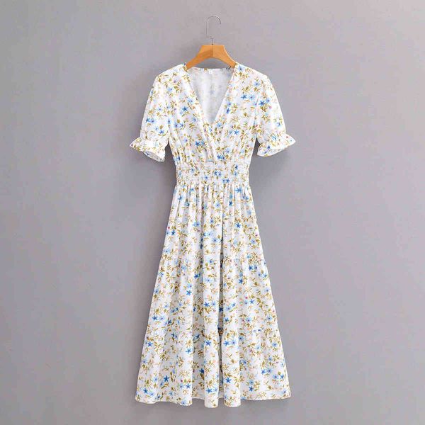 fashion v-neck women dress vintage floral fresh puff sleeves pleated waist mini dresses 210507, Black;gray
fashion v-neck women dress vintage floral fresh puff sleeves pleated waist mini dresses 210507, Black;gray