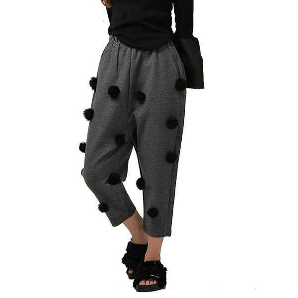 capris [ spring ball casual harem pants for women loose gray black fleece trousers fashionable clothing 2021 style, Black;white
capris [ spring ball casual harem pants for women loose gray black fleece trousers fashionable clothing 2021 style, Black;white