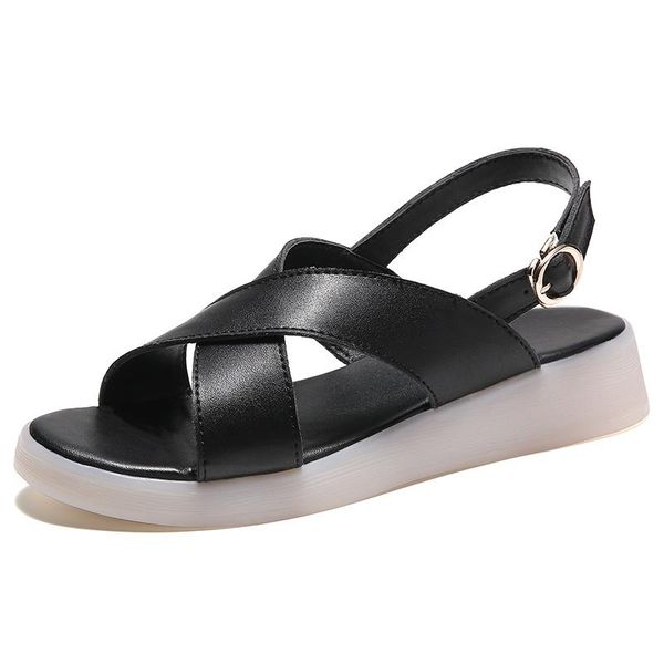 summer women sandals weige platform indoor outdoor genuine leather rubber outsole beach shoes female lady footwear, Black
summer women sandals weige platform indoor outdoor genuine leather rubber outsole beach shoes female lady footwear, Black