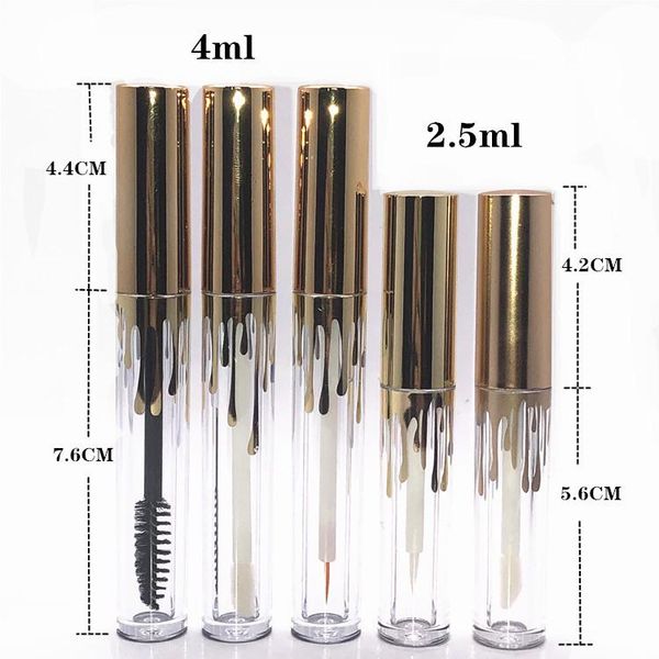 storage bottles & jars 4ml empty gold mascara tube liquid lipstick eyeliner refillable bottle 2.5ml makeup lip gloss tubes cosmetic packing
storage bottles & jars 4ml empty gold mascara tube liquid lipstick eyeliner refillable bottle 2.5ml makeup lip gloss tubes cosmetic packing