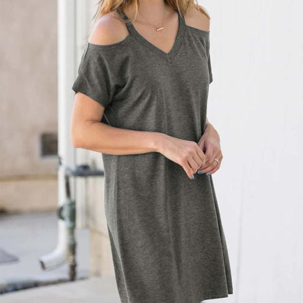 casual dresses summer short sleeve women suspender dress polyester solid color woman clothes fashion for female party clothing 2021, Black;gray
casual dresses summer short sleeve women suspender dress polyester solid color woman clothes fashion for female party clothing 2021, Black;gray