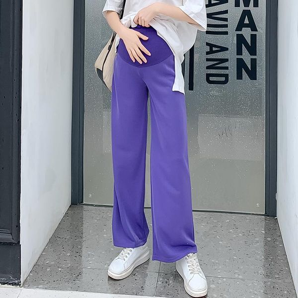 maternity bottoms spring and summer wide-legged pants long loose solid color high waist pregnant women straight trousers belly, White
maternity bottoms spring and summer wide-legged pants long loose solid color high waist pregnant women straight trousers belly, White