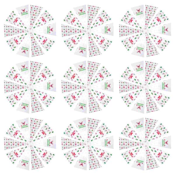 gift wrap 100 set christmas candy bags packing string-sealing triangle (transparent)
gift wrap 100 set christmas candy bags packing string-sealing triangle (transparent)