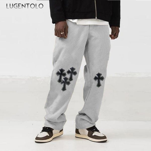 men's pants men casual loose print trousers cross spring youth straight pocket thin street fashion mid waist long lugentolo, Black
men's pants men casual loose print trousers cross spring youth straight pocket thin street fashion mid waist long lugentolo, Black