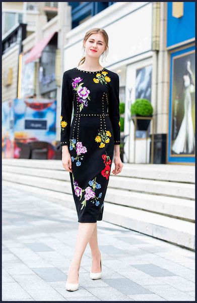 casual dresses black embroidery pencil fall manga track elegant diamonds ol d403, Black;gray
casual dresses black embroidery pencil fall manga track elegant diamonds ol d403, Black;gray