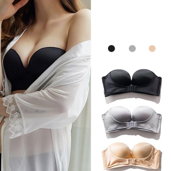 bras strapless bra super push up for women underwear seamless bralette invisible lingerie wedding dress brassiere a b c cup, Red;black
bras strapless bra super push up for women underwear seamless bralette invisible lingerie wedding dress brassiere a b c cup, Red;black