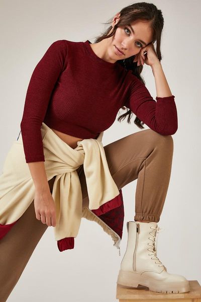happiness ist. women velvety fitilil crop knitted blouse kh00037 women's blouses & shirts, White
happiness ist. women velvety fitilil crop knitted blouse kh00037 women's blouses & shirts, White