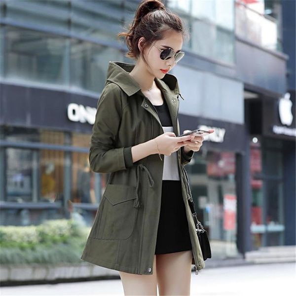 women's trench coats spring women coat fashion hooded outerwear plus size belt slim casual cotton windbreaker ioqrcjv n031, Tan;black
women's trench coats spring women coat fashion hooded outerwear plus size belt slim casual cotton windbreaker ioqrcjv n031, Tan;black