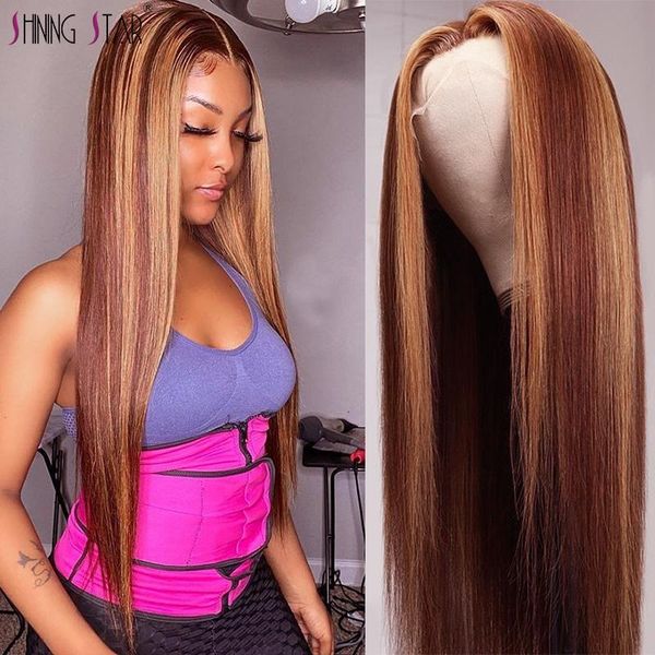 lace wigs brown colored highlight 13x1 brazilian straight front wig for women human hair shining star, Black;brown
lace wigs brown colored highlight 13x1 brazilian straight front wig for women human hair shining star, Black;brown