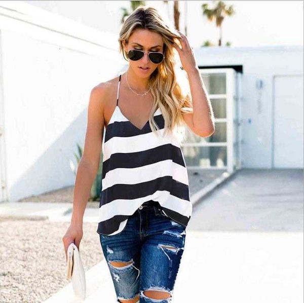 women's tanks & camis summer fashion v neck backless striped ole womens designer tees tank 73dk pf5q, White
women's tanks & camis summer fashion v neck backless striped ole womens designer tees tank 73dk pf5q, White